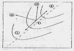读“某地区等高线地形图 .回答下列问题.(1)图中A山脉形成的原因是 .(2)图中C地降水丰富.主要粮食作物是 ,D地主要经济作物是 .(3)图中95°经线及其附近B河流水能资源丰富的原因是① ,② .